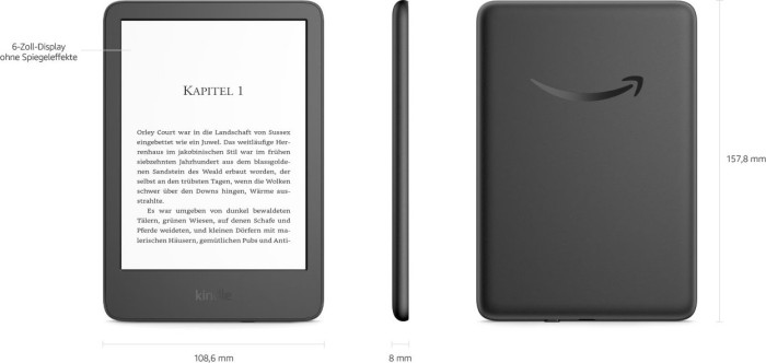 Amazon Kindle 11. Gen czarny 16GB, bez reklam