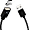 i! Premium Nylon Magnet USB-C Ladekabel 1m schwarz