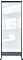 Nobo Premium Plus Stellwand aus durchsichtiger Folie, bodentief, 78x206cm (1915552)