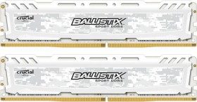Crucial Ballistix Sport LT weiß DIMM Kit 16GB, DDR4-2400, CL16-16-16