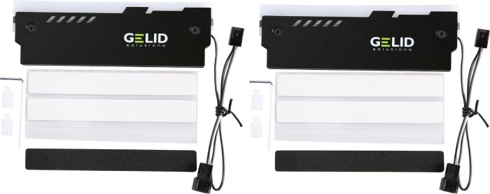 Gelid Solutions Lumen Black, RGB, RAM-Kühler, 2er-Pack