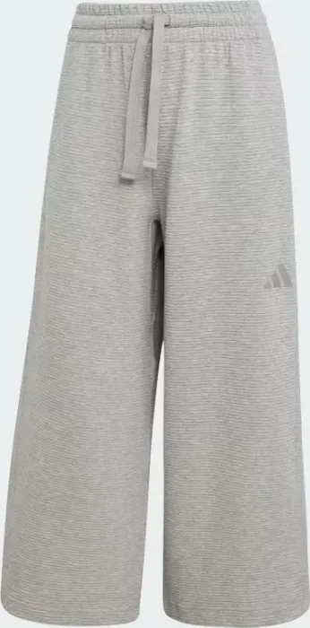 adidas All SZN Rib Wide Leg Hose 7/8 medium grey heather (Damen)
