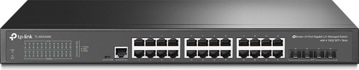 TP-Link SG3400 JetStream Rackmount Gigabit Managed Switch, 24x RJ-45, 4x SFP+ (TL-SG3428X)