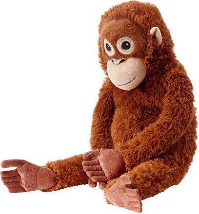 66cm IKEA DJUNGELSKOG Stofftier Orang-Utan Affe; Kuscheltier Spielzeug 