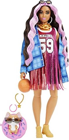 Mattel Barbie Extra Puppe Basketball-Look (HDJ46)