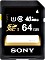 Sony SF-U Series R40 SDXC 64GB, UHS-I, Class 10 (SF64U)