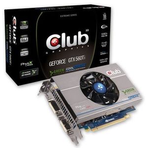 Club 3D GeForce GTX 560 Ti Green Edition, 1GB GDDR5, 2x DVI, mini HDMI