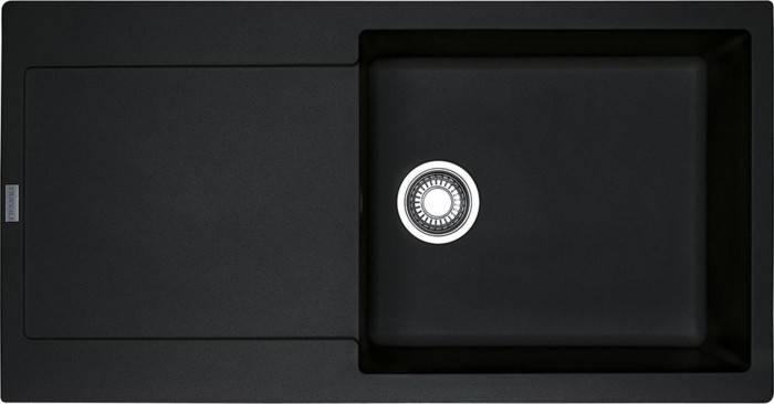 Franke Maris MRG 611-100 XL Einbau Becken rechts mit Ablauffernbedienung Druckknopf onyx