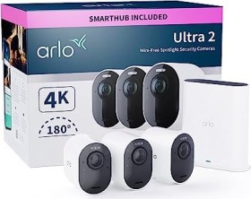 Arlo Ultra 2 Kit weiß, 3 Kameras, Set