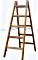 Krause Stabilo Professional Holz 2-tlg. Sprossen-Stehleiter 2x 4 Stufen (170064)