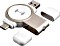 4smarts Wireless Charger VoltBeam Mini 2.5W with USB-A/USB-C Connector für Apple Watch weiß (456257)