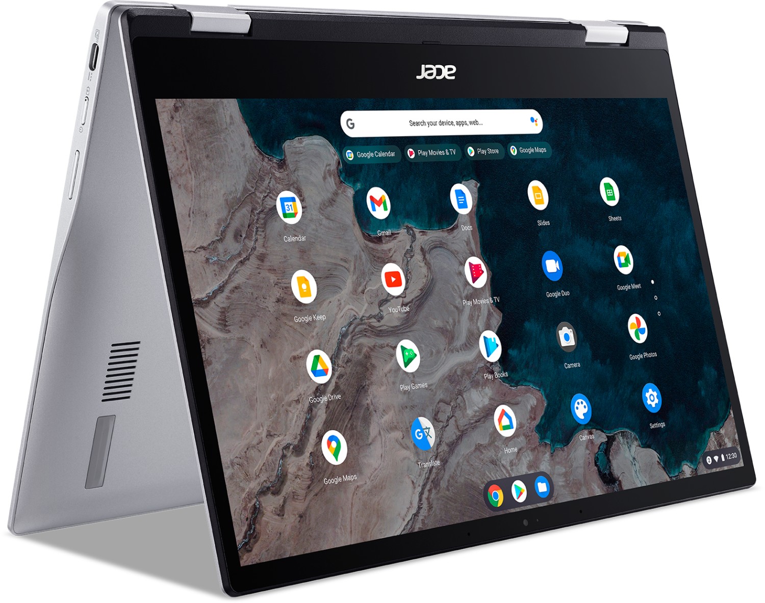 Acer Chromebook Spin 513 (CP513-1H-S8PU) 13,3 Zoll Snapdragon 7c Lite 4GB RAM 64GB eMMC Chrome OS silber