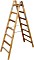 Krause Stabilo Professional Holz 2-tlg. Sprossen-Stehleiter 2x 7 Stufen (170095)