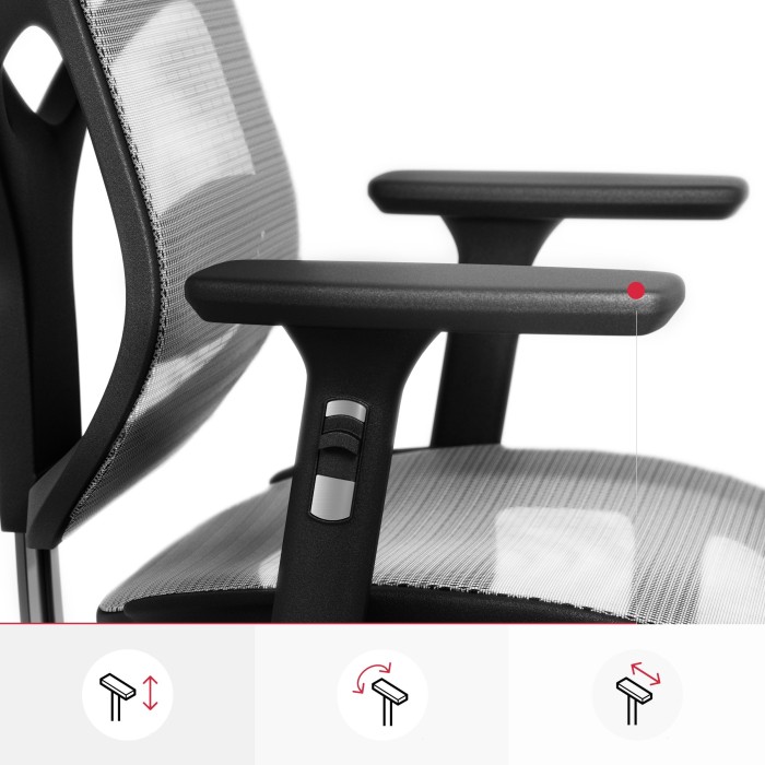 Diablo Chairs V-Basic Ergonomischer fotel biurowy, czarny/szary