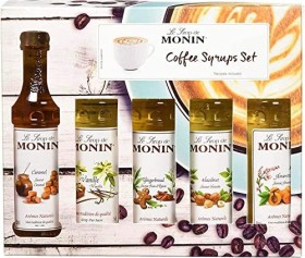 Monin Coffee Syrups Set 5x 50ml