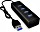 RaidSonic Icy Box IB-HUB1409-U3 USB-Hub, 4x USB-A 3.0, USB-A 3.0 [Stecker] (60255)