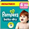 Pampers Baby-Dry Gr.4 Einwegwindel, 9-14kg, 204 Stück