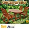 Indoba Sun Shine oval Gartenmöbel-Set, 5-tlg. (IND-70300-SSSE5)