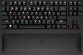 HP Omen Spacer Wireless TKL Keyboard, LEDs weiß/rot, MX BROWN, USB, DE (9BU31AA#ABD)