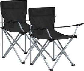Songmics camping chair double set black
