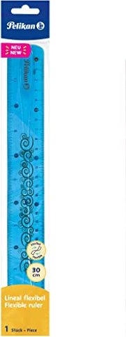 Pelikan Lineal 30cm, transparent blau