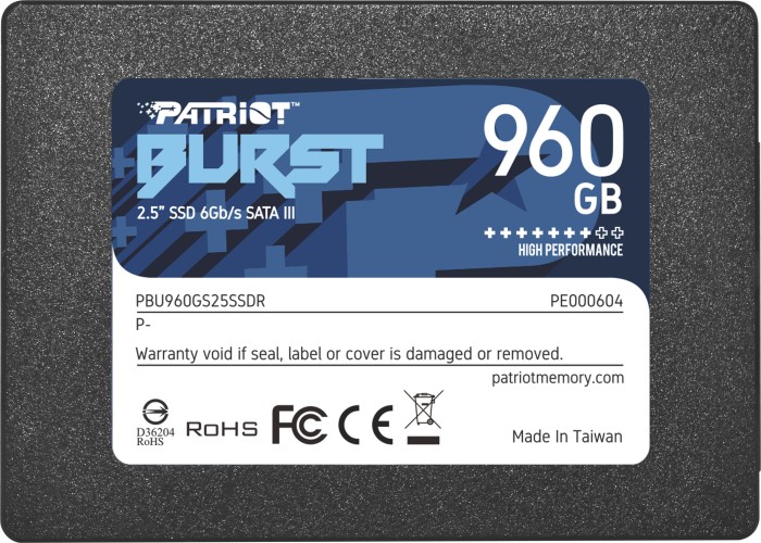 Patriot Burst 960GB, SATA