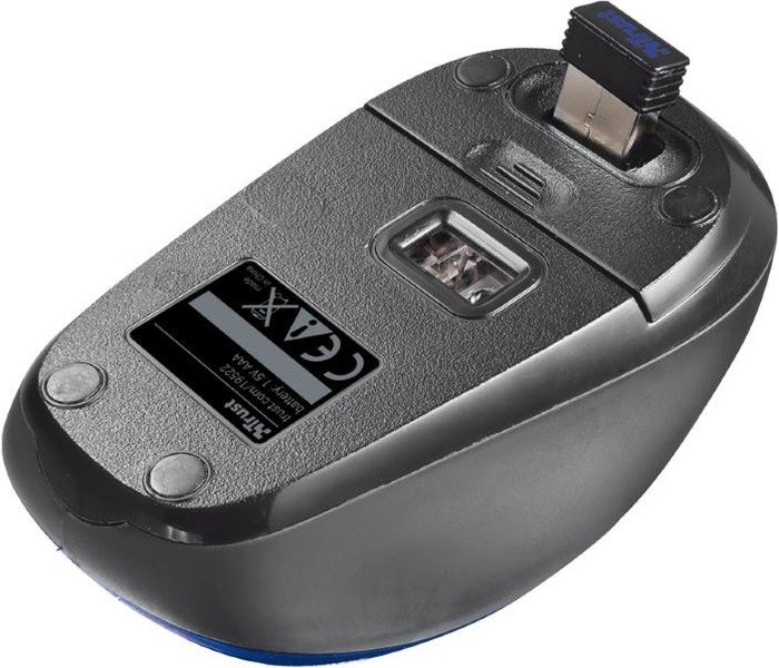 Trust Yvi Wireless Mouse niebieski, USB