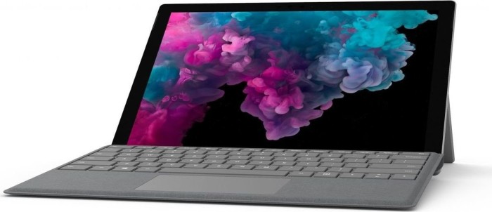 Microsoft Surface Pro 6 Platin, Core m3-7Y30, 4GB RAM, 128GB SSD + Surface Pro Signature Type Cover Bordeaux czerwony