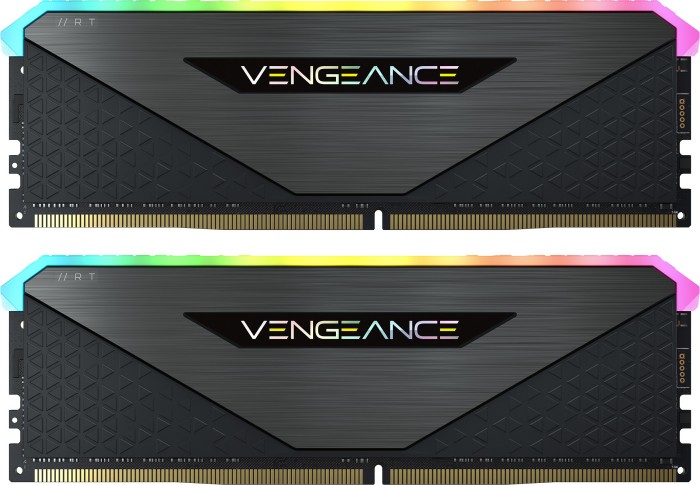 2 x 16 GB Corsair Vengeance RGB RT 32 GB Weiß Dynamische RGB-Beleuchtung, Optimiert für AMD 300/400/500 Series, Kompatibilität mit Intel 300/400/500 Series DDR4 3.600MHz C18 Arbeitsspeicher 