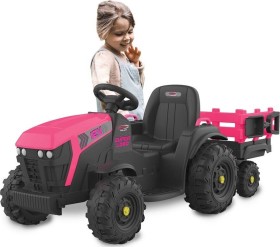 Jamara Ride-on Traktor Super Load mit Anhänger pink