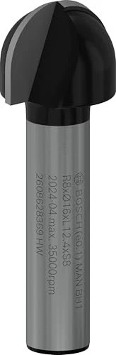 Bosch Professional HM Hohlkehlfräser 8(R1)x16(D)x12.4x45mm ab € 11 
