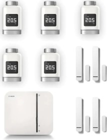 Bosch Starter-Set Heizen Premium, 5x Heizkörperthermostat, 4x Schließ-/Öffnungssensor, mit Zentrale, Set