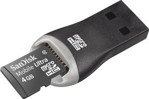 SanDisk Ultra microSDHC 4GB USB-Kit, Class 6