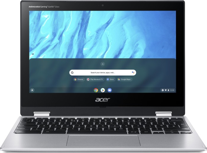 ACER Chromebook Spin 311 (CP311-3H-K7MM), mit 11,6 Zoll Display Touchscreen, MediaTek – Prozessor, 4 GB RAM, 64 eMMC, Mali-G72 MP3 GPU, Silber