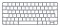 Apple Magic keyboard 2021, srebrny, CH (MK2A3SM/A)