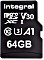 Integral High Speed R100/W30 microSDXC 64GB Kit, UHS-I U3, A1, Class 10 (INMSDX64G-100V30)
