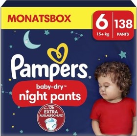 Pampers Baby-Dry night pants Gr.6 Einwegwindel, 15+kg, 138 Stück