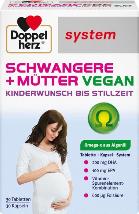Doppelherz system Schwangere + Mütter vegan, 60 Stück