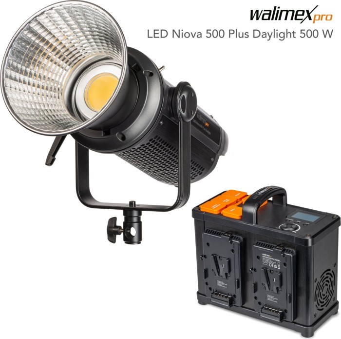 Walimex Niova 500 Plus - 500 W - 1 Glühbirne(n) - LED - 50000 h - Kühles Tageslicht - 1 Glühbirne(n) (23100)