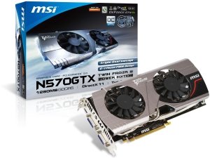 MSI GeForce GTX 570, N570GTX Twin Frozr III Power Edition/OC, 1.25GB GDDR5, 2x DVI, mini HDMI