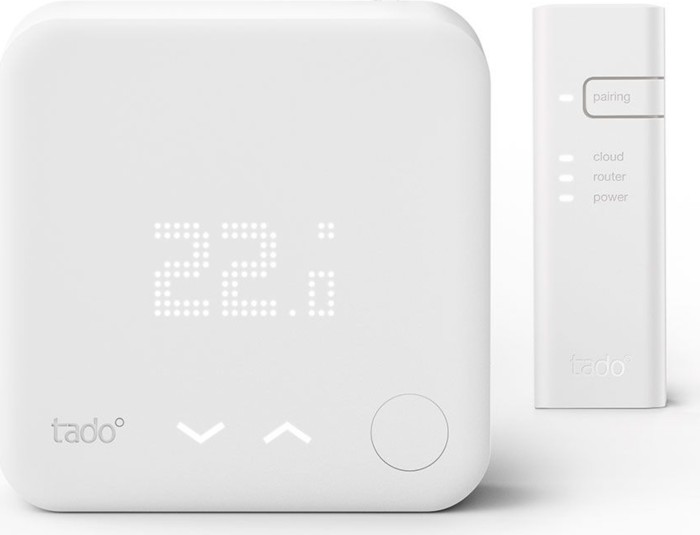 tado Smart Thermostat Starter Kit V3+ kabelgebunden weiß, Bridge und 1x Thermostat