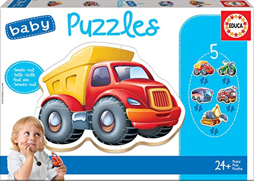 Educa Baby puzzles 5 pcs vehicles 24 months 3D Puzzle