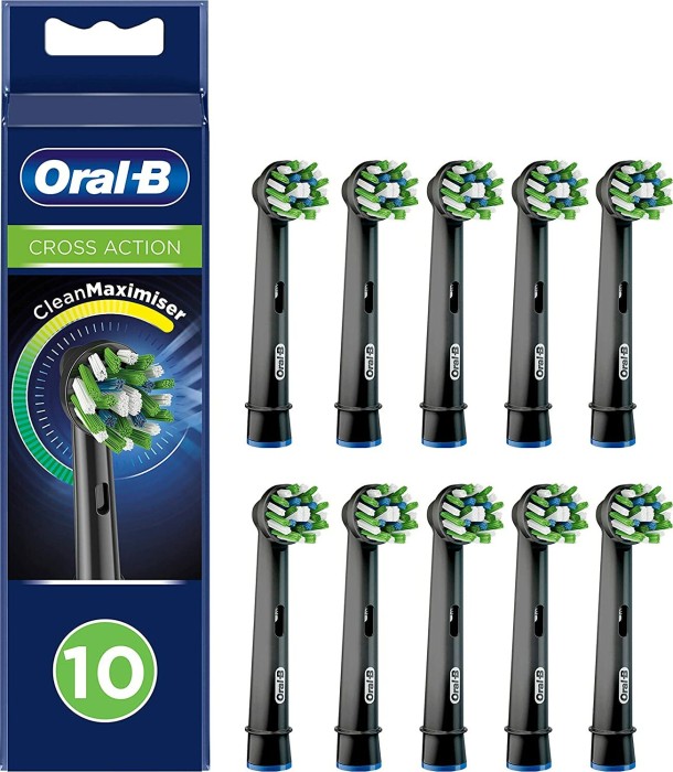 Oral-B CrossAction CleanMaximiser schwarz Ersatzbürste, 10 Stück
