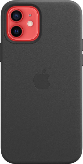 Apple Leder Case mit MagSafe für iPhone 12/12 Pro schwarz