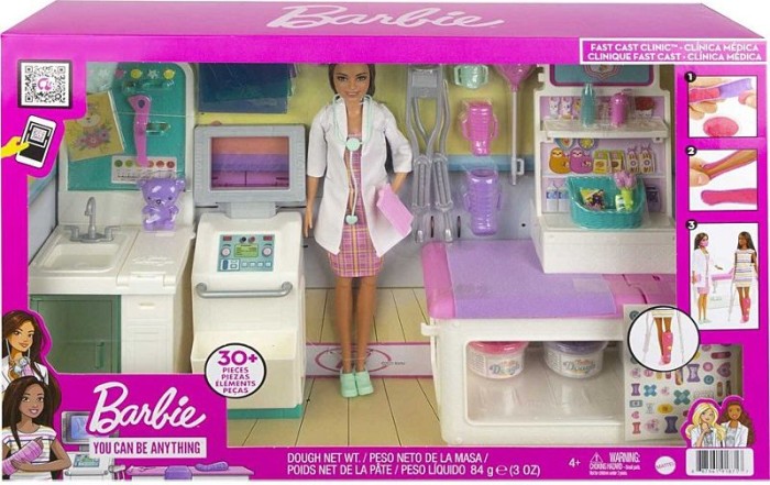 Barbie Fast Cast Clinic – Modepuppe – Weiblich – 4 Jahr(e) – Junge/Mädchen – 120 mm – Mehrfarbig (GTN61)