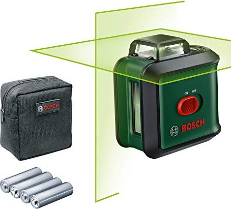Bosch DIY UniversalLevel 360 poziomica laserowa do wyznaczania pionu i poziomu w tym torba