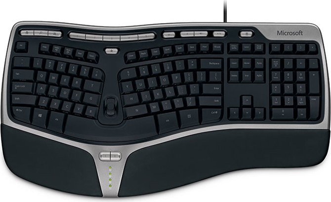 Microsoft Natural Ergonomic Keyboard 4000, USB, DE