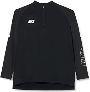 Nike Dri-FIT Squad Shirt langarm schwarz/weiß (Herren)