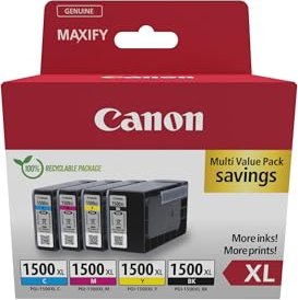 Canon Tinte PGI-1500XL BK/C/M/Y Multipack