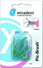 Miradent Pic-Brush grün Ersatz Interdentalbürste medium, 12 Stück